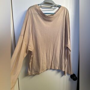 Women's Cream Long Sleeve Top